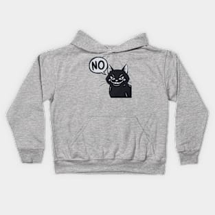 Black Cat Says No Kids Hoodie